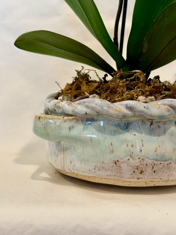 braided basket pot