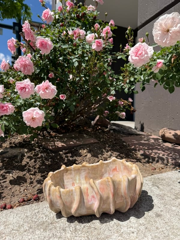 iridescent funky planter
