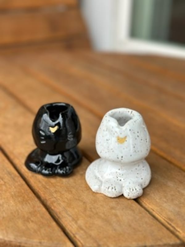 luna + artemis matcha stick holder