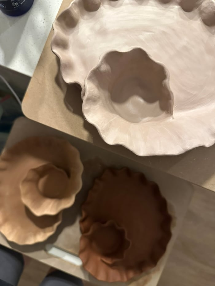 wavy-rimmed spiral chip and dip plates — view 6